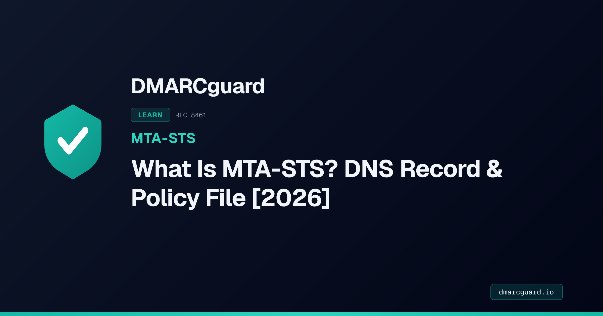 What Is MTA-STS? DNS Record & Policy File [2026] | DMARCguard